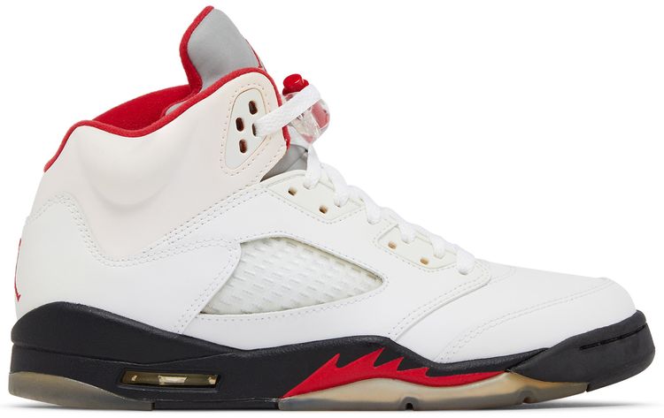 Air Jordan 5 Retro GS White Fire Red 2013