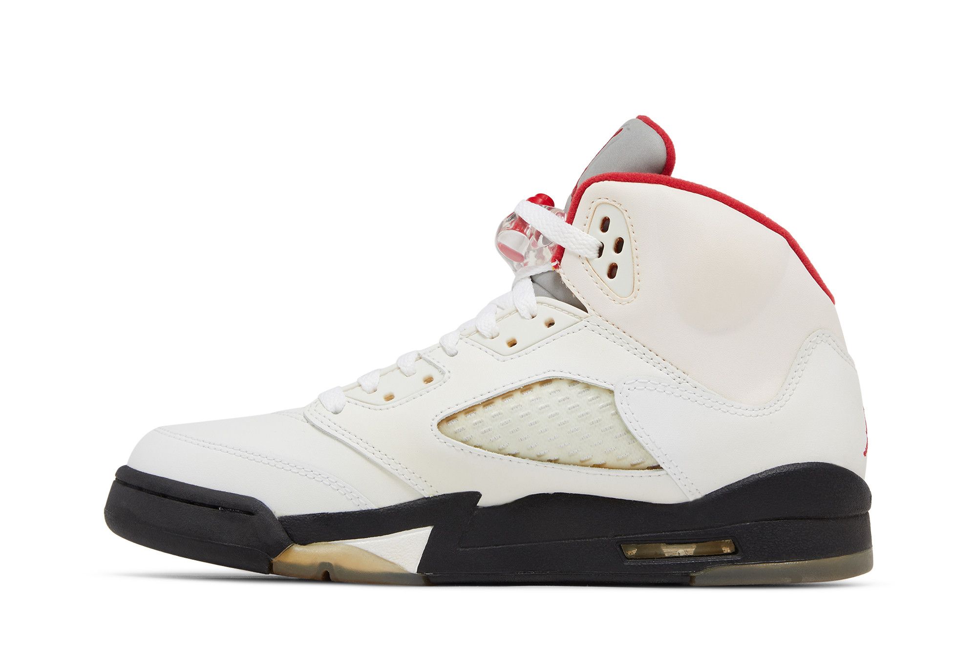 Buy Air Jordan 5 Retro GS 'White Fire Red' 2013 - 440888 100