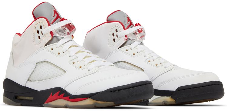 Air Jordan 5 Retro GS White Fire Red 2013