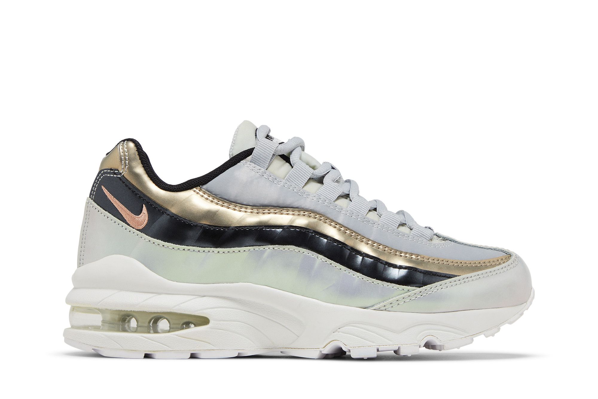 Gold and silver air max 95 clearance