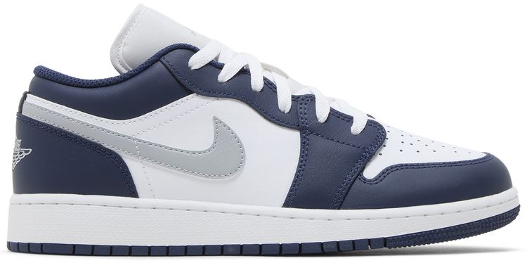 Air Jordan 1 Low GS Midnight Navy Wolf Grey