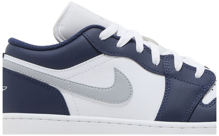 Air Jordan 1 Low GS Midnight Navy Wolf Grey