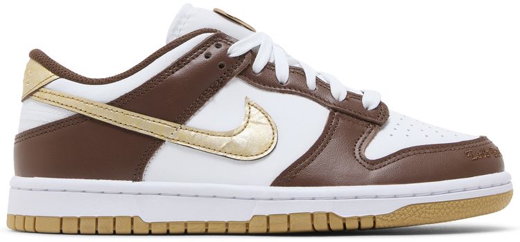 Nike Dunk Low GS Cacao Wow Metallic Gold