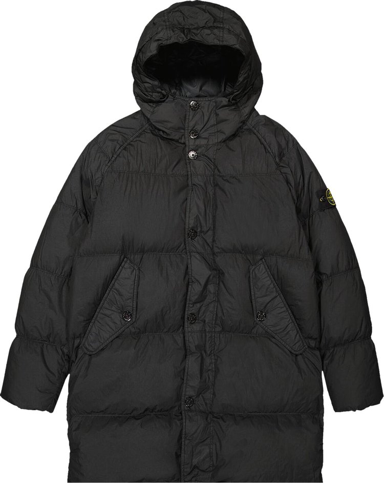 Stone Island Giaccone Vera Piuma Real Down Blouson Black