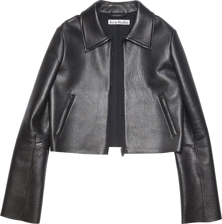 Acne Studios Leather Jacket Black