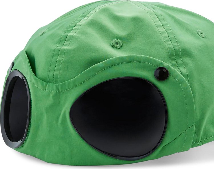 CP Company Chrome R Goggle Cap Green