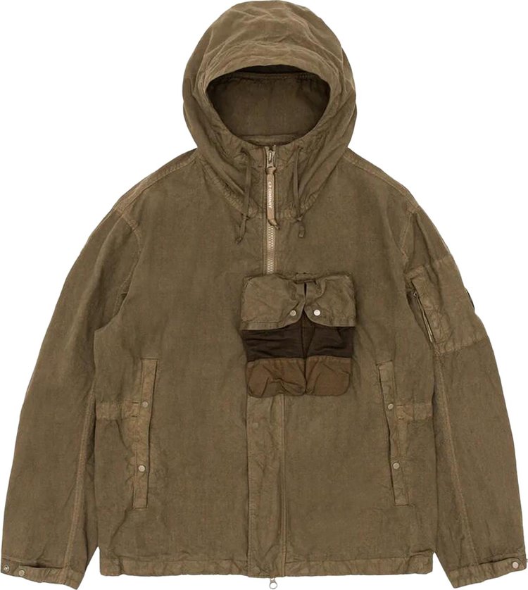 CP Company Ba Tic Hooded Jacket Butternut