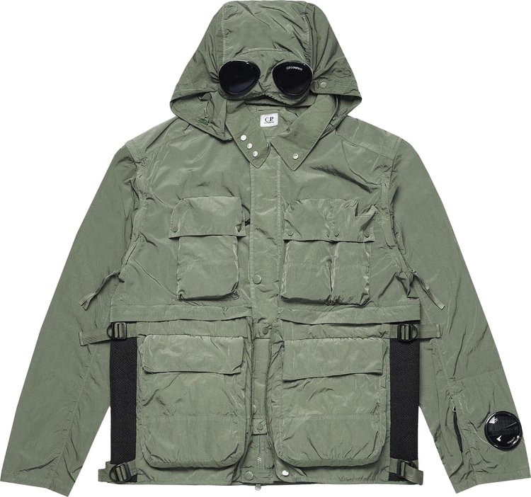 CP Company Detachable Panels Cargo Jacket Agave Green