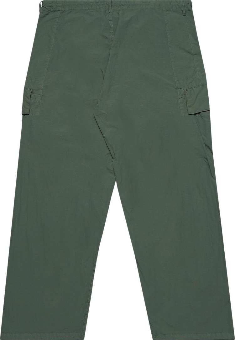 CP Company Flatt Nylon Oversized Cargo Pants Agave Green