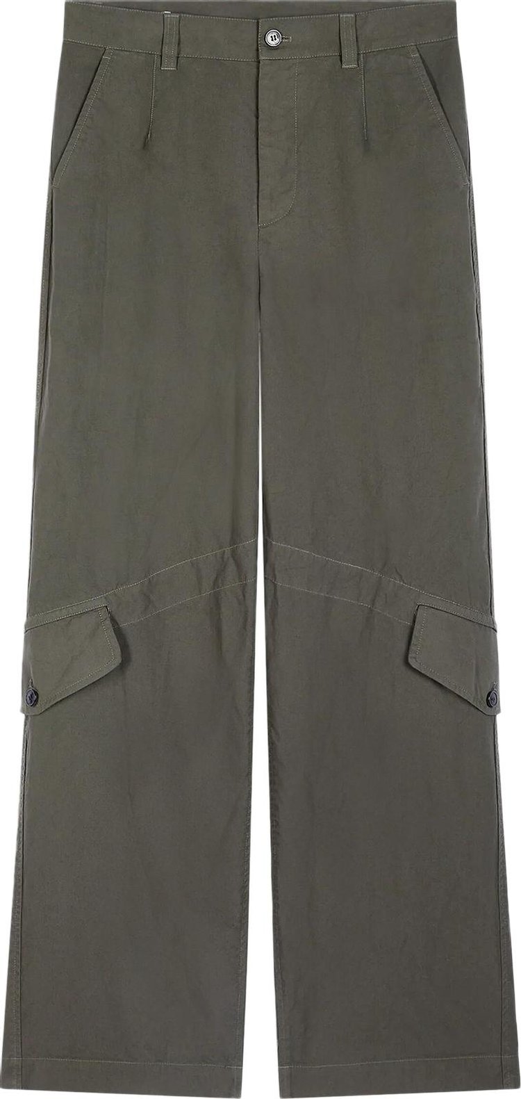 Dries Van Noten Loose Fit Wide Leg Pants Grey