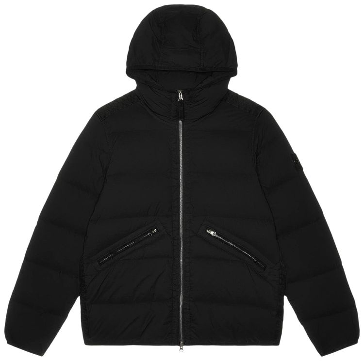 Stone Island Real Down Jacket Black