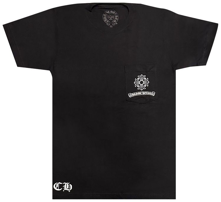 Chrome Hearts Square Cross Pocket T Shirt Black