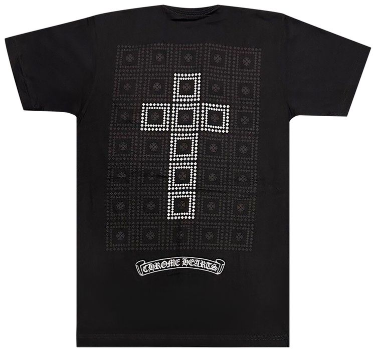 Chrome Hearts Square Cross Pocket T Shirt Black