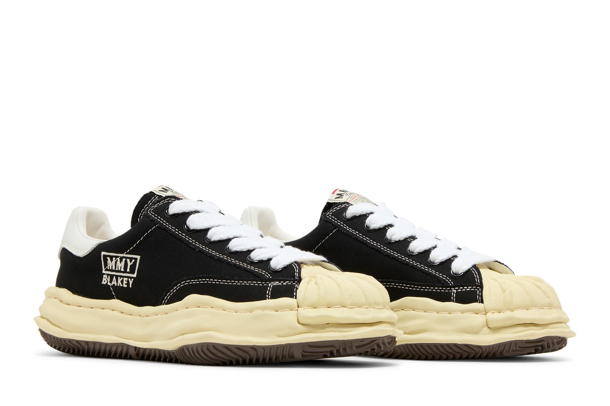 Buy Maison Mihara Yasuhiro Blakey OG Sole Vintage Canvas Low 'Black' -  A09FW732 BLK | GOAT