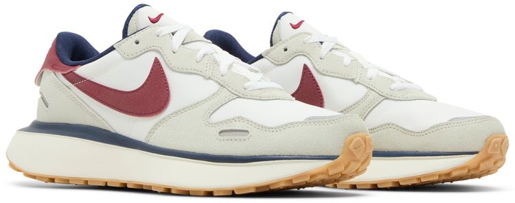 Nike Wmns Phoenix Waffle Light Bone Team Red