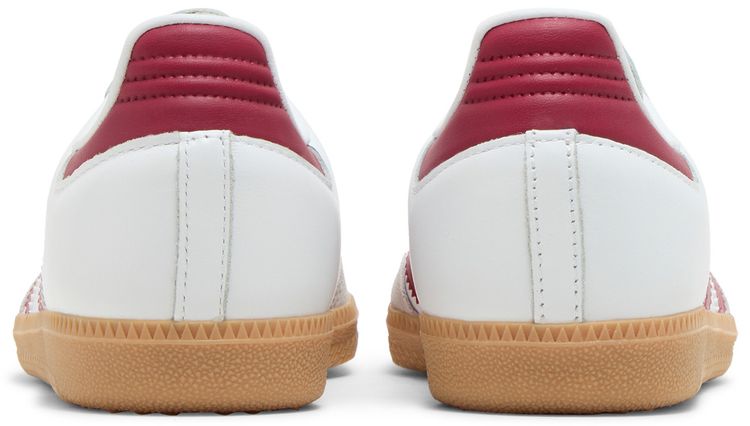 Adidas Samba OG J White Collegiate Burgundy Gum
