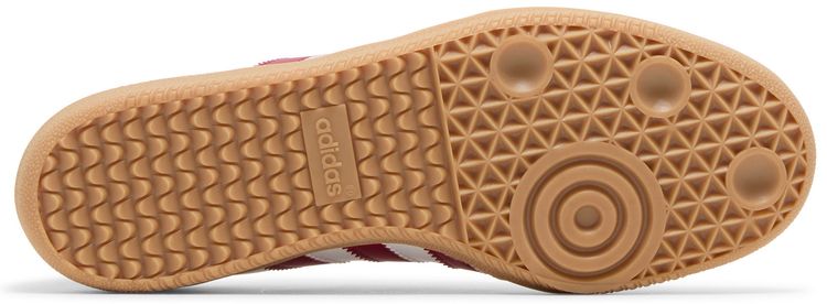 Adidas Samba OG J White Collegiate Burgundy Gum
