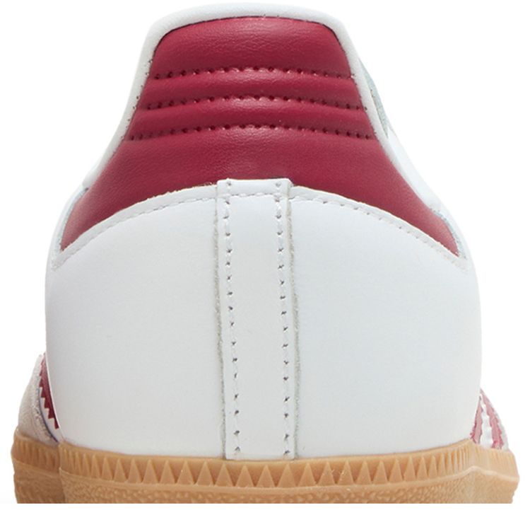 Adidas Samba OG J White Collegiate Burgundy Gum
