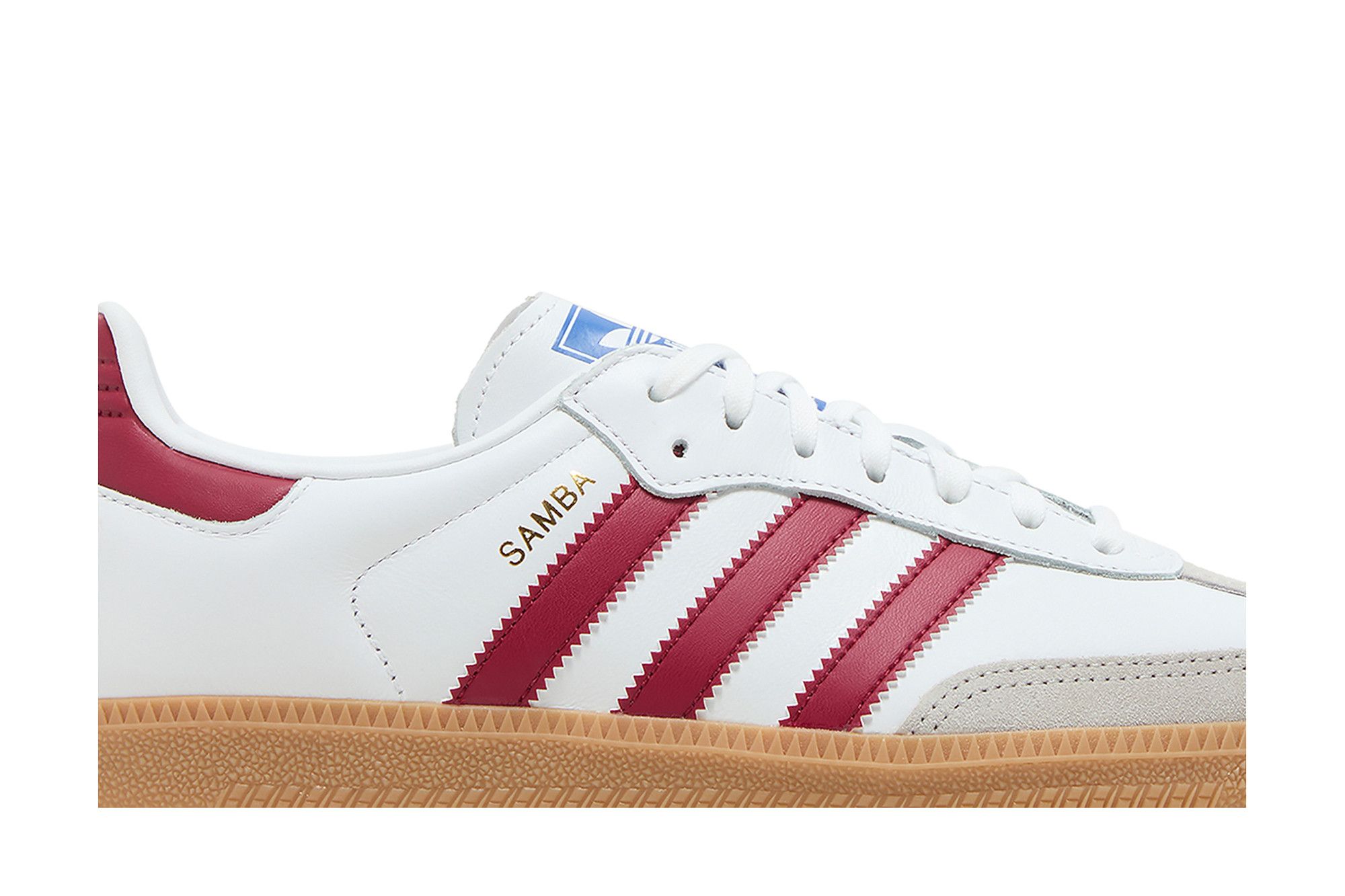 スニーカー Adidas Samba OG Cloud White Collegiate Burgundy IF3813 MEN'S ADIDAS Samba OG If3813 Cloud White / Collegiate