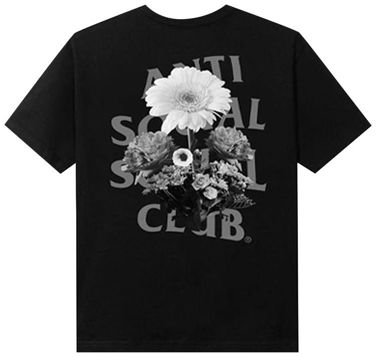 Anti Social Social Club Ghost Of You And Me 3M Reflective Tee Black