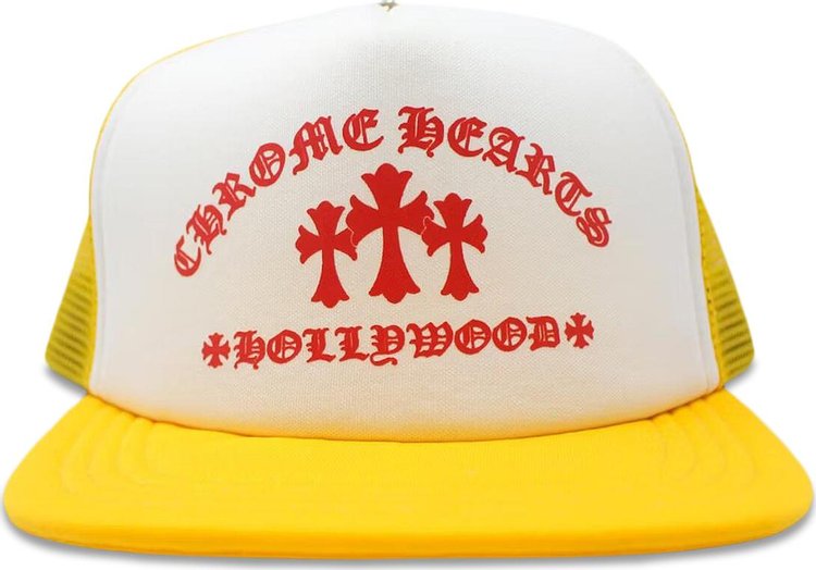 Chrome Hearts King Taco Trucker Hat YellowWhite