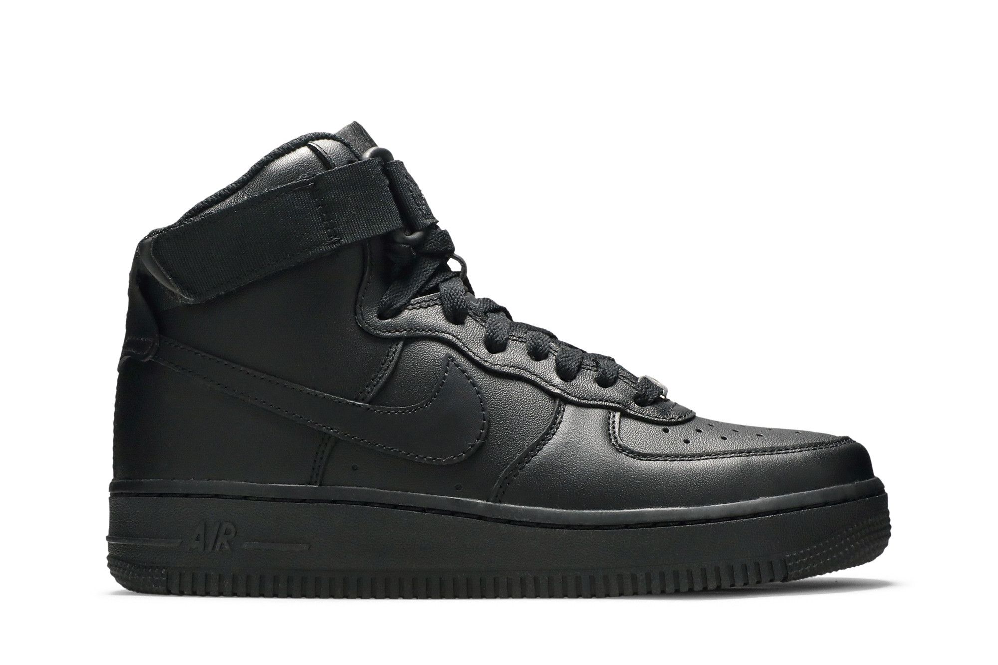Buy Wmns Air Force 1 High Triple Black 334031 013 GOAT CA
