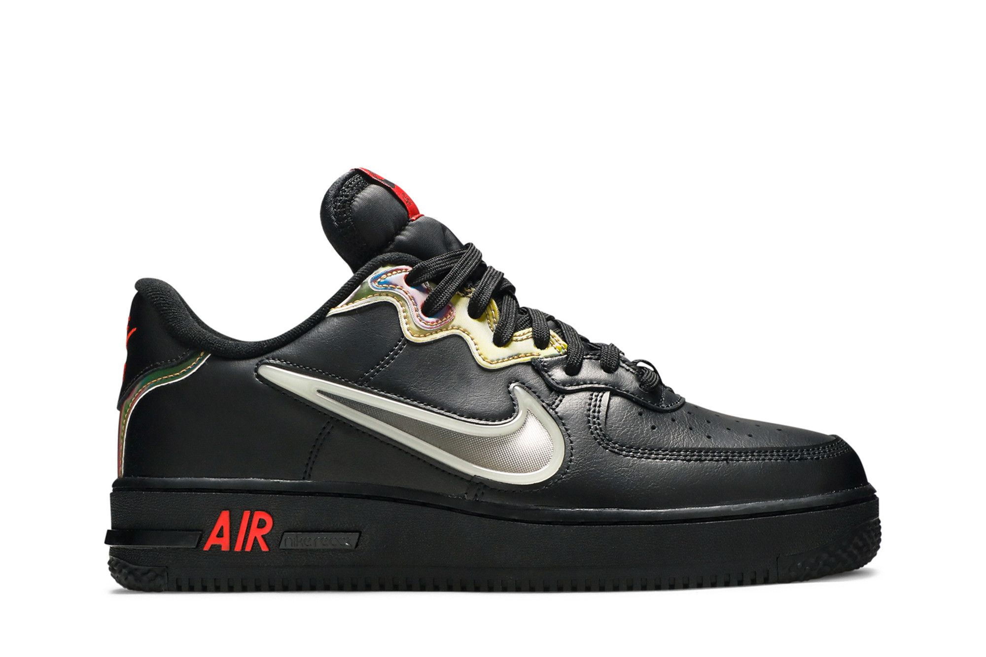Black shiny air force 1 sale