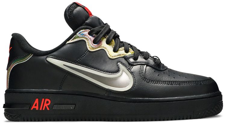 Nike Air Force 1 React Black Iridescent