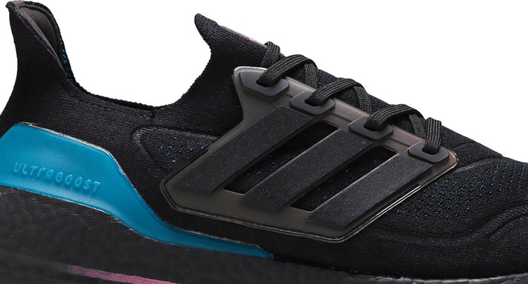 UltraBoost 21 Black Active Teal