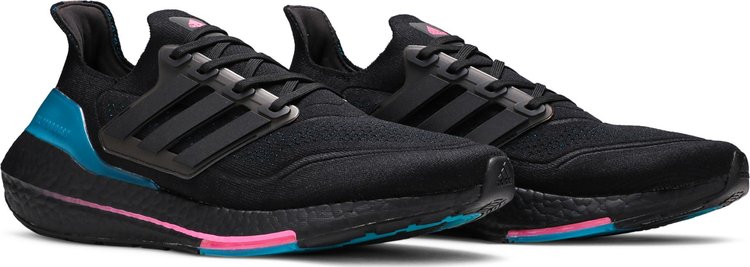 UltraBoost 21 Black Active Teal