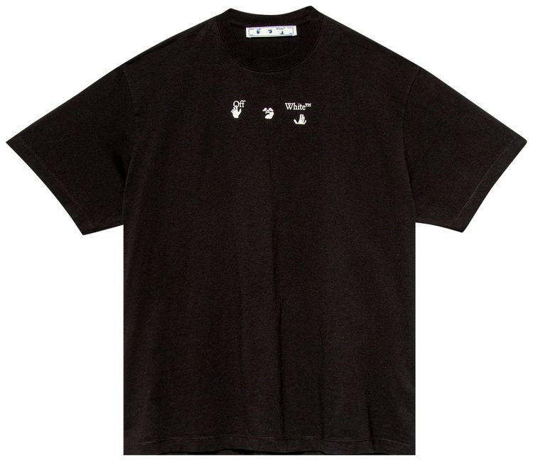 Off White Red Marker Over Tee Black