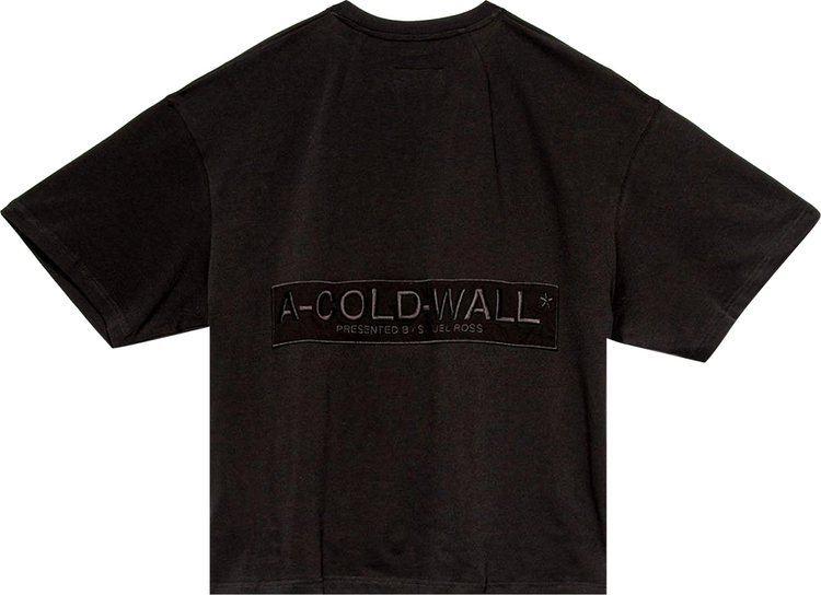 A Cold Wall Logo Embroidery T Shirt Black