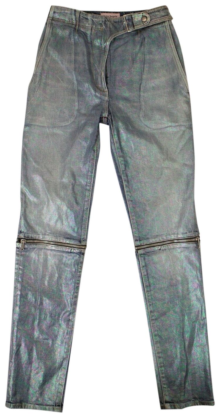 Palm Angels Metallic Jeans Blue