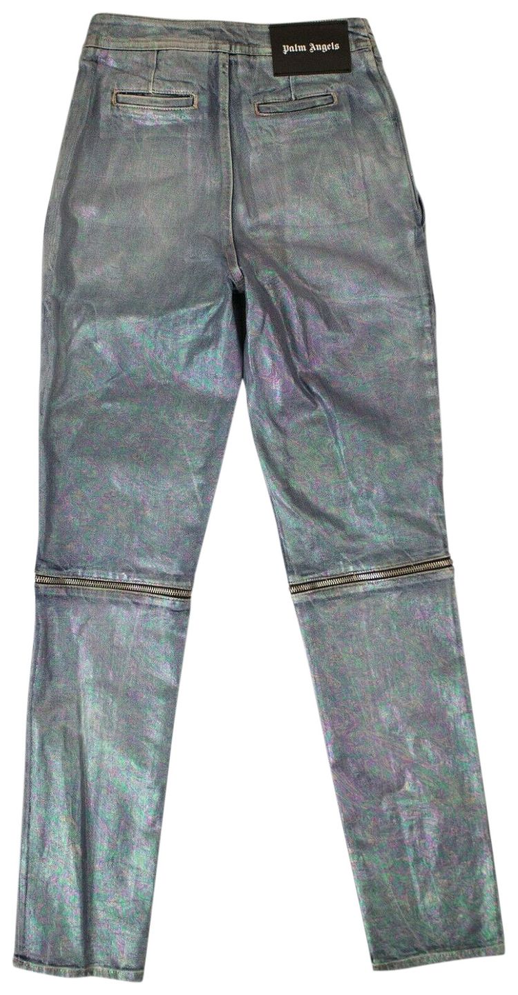 Palm Angels Metallic Jeans Blue