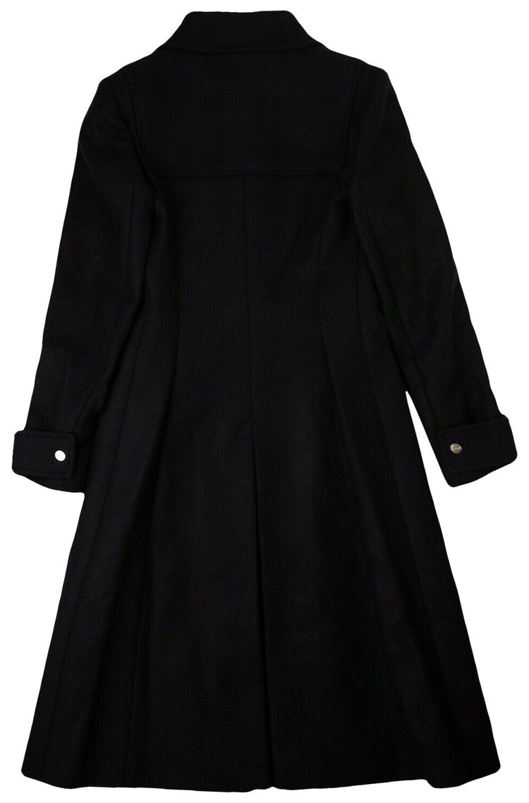 Palm Angels Wool Waisted Coat Black