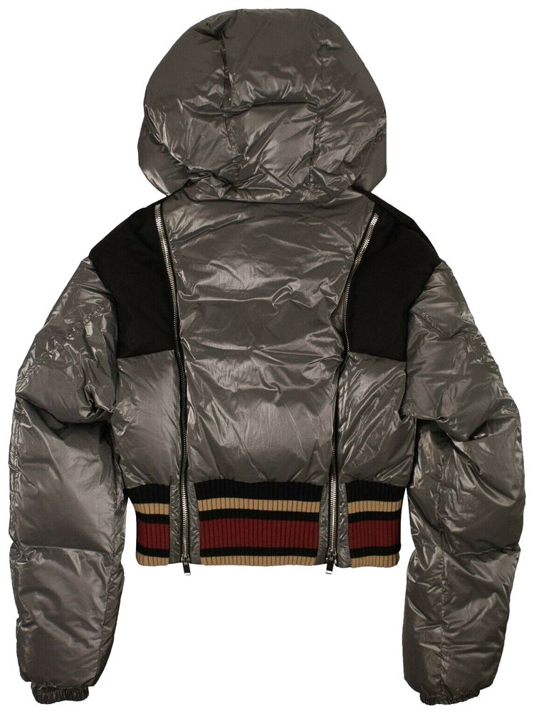 Palm Angels Padded Down Coat Grey