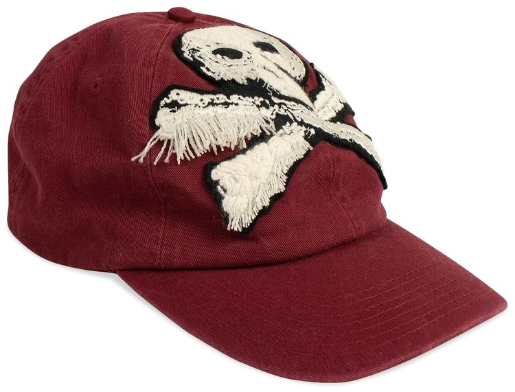 Palm Angels Skull Patch Baseball Cap Bordeaux Red