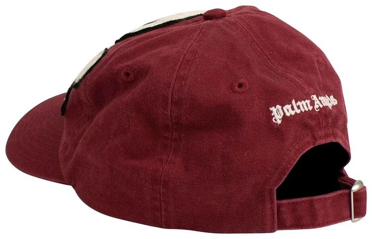Palm Angels Skull Patch Baseball Cap Bordeaux Red