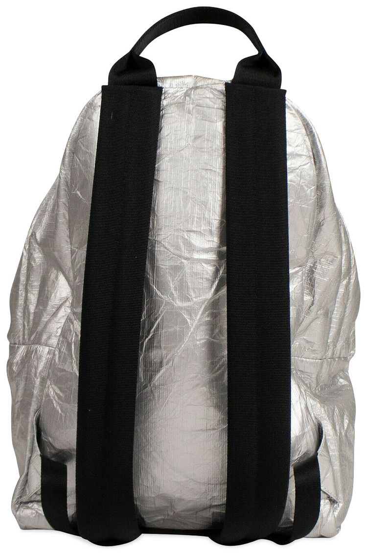 Palm Angels Metallic Small Backpack Silver