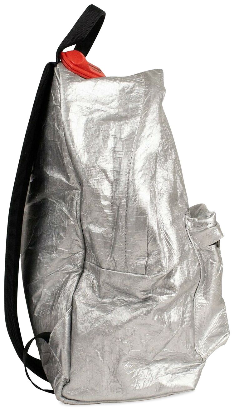 Palm Angels Metallic Small Backpack Silver