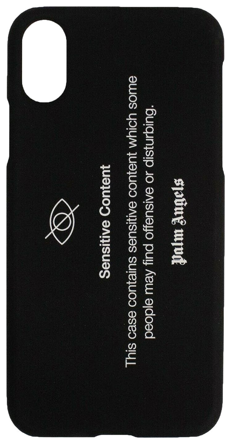 Palm Angels Sensitive Content iPhone X Case Black
