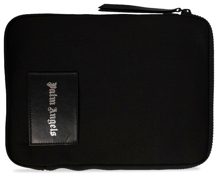 Palm Angels Logo Patch iPad Case Pouch Black
