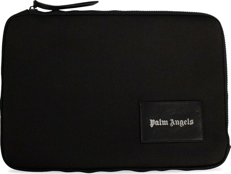 Palm Angels Logo Patch Laptop Case Black