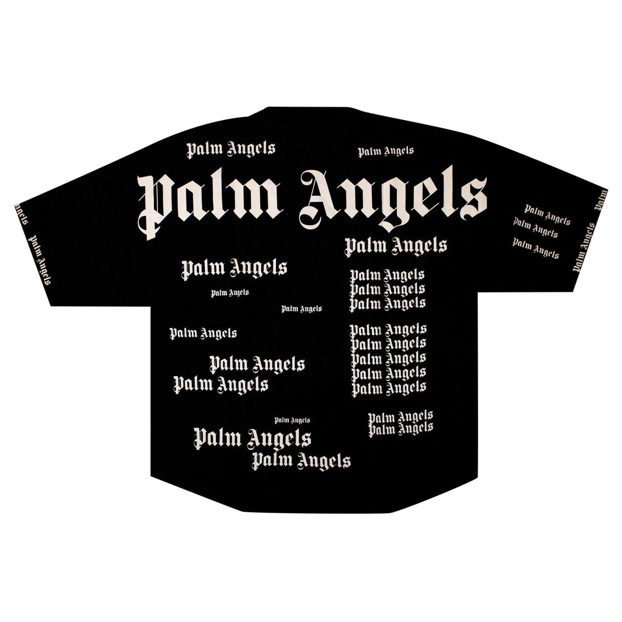 Buy Palm Angels Multi Logo Short-Sleeve T-Shirt 'Black