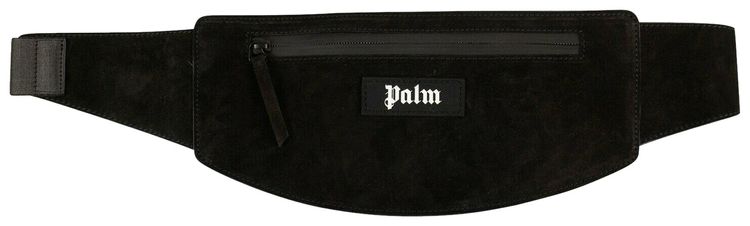 Palm Angels Suede Fanny Pack Bag Black