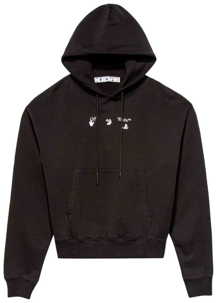 Off White Marker Over Hoodie BlackRed