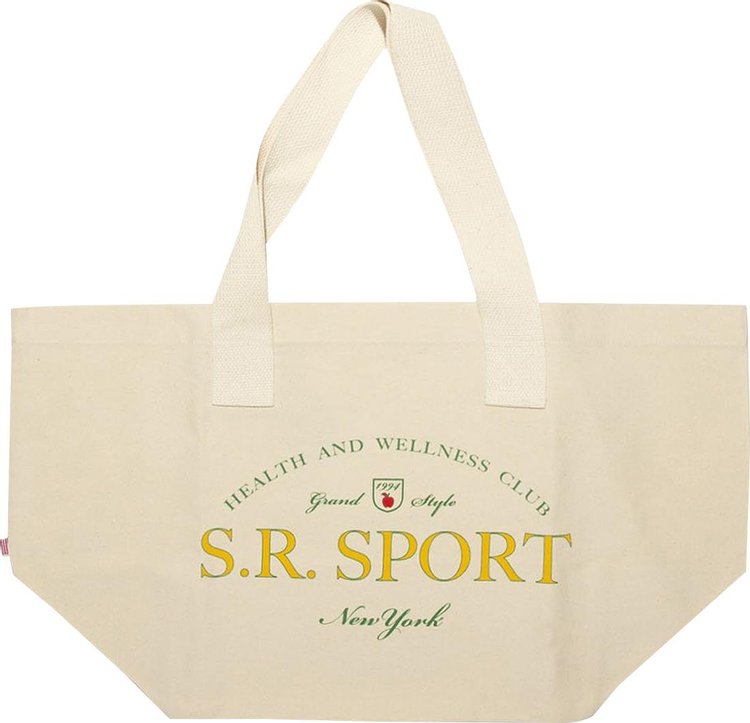 Sporty  Rich Wimbledon Tote Bag Natural