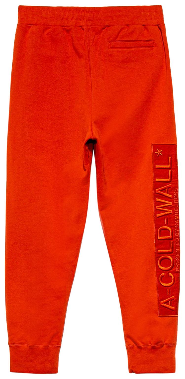 A Cold Wall Logo Embroidery Pants Rust Oxide