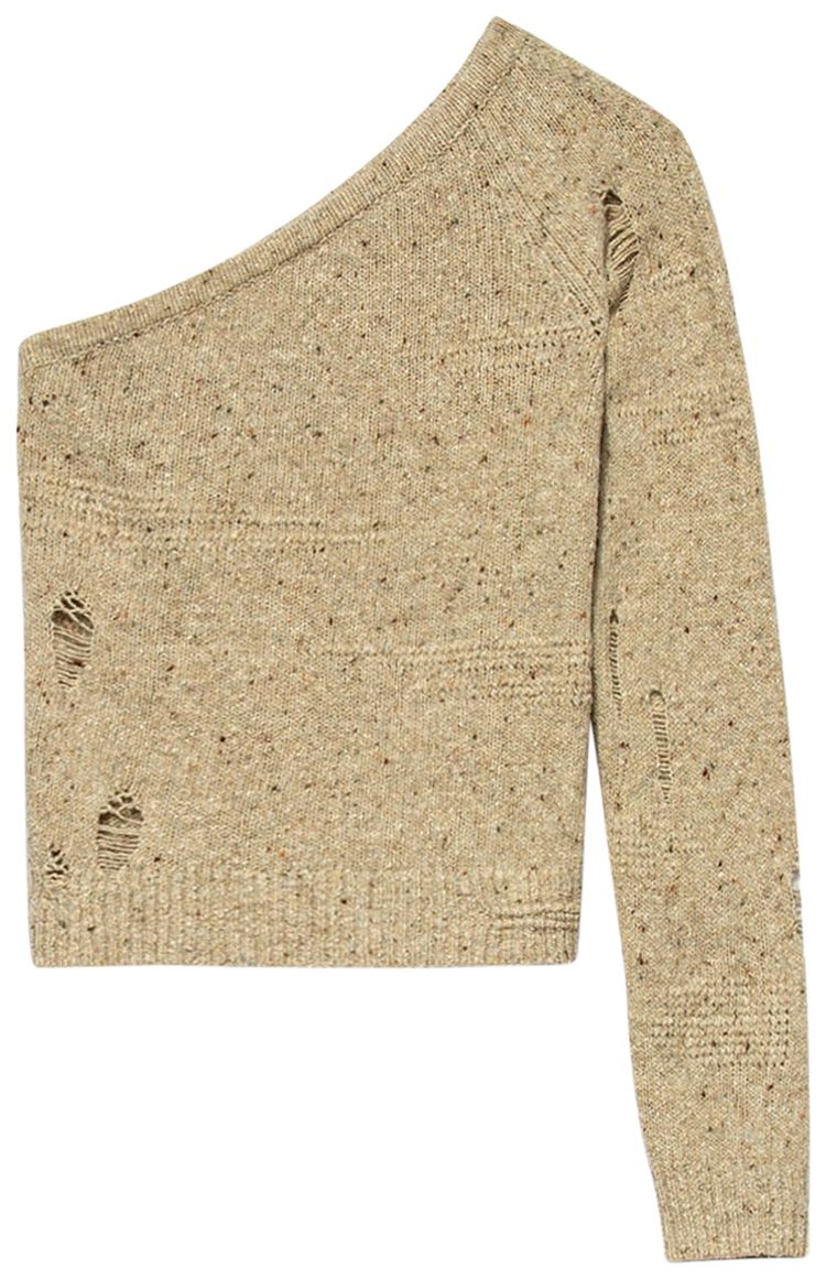 Helmut Lang Distressed Top Sandstorm