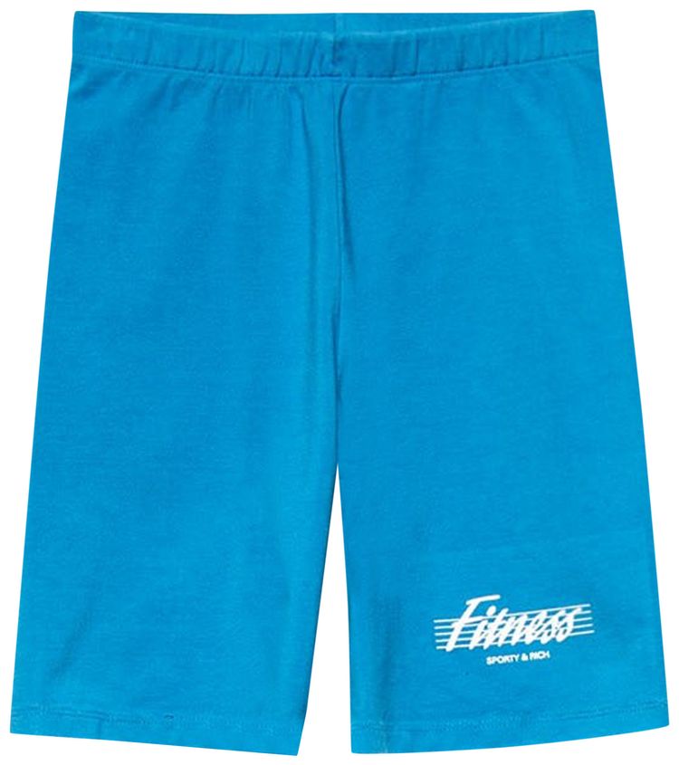 Sporty  Rich 80s Fitness Biker Shorts Sapphire